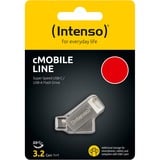 Intenso cMOBILE LINE 128 GB, Chiavetta USB argento