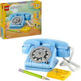 LEGO Creator 3in1 31174 Telefono Retrò con Disco di Selezione Rotante, Si Trasforma in altri 2 Modelli, Regalo per Bambini 8+, Giochi di costruzione Si Trasforma in altri 2 Modelli, Regalo per Bambini 8+, Set da costruzione, 8 anno/i, Plastica, 383 pz, 562 g