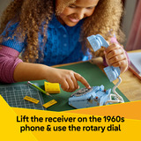 LEGO Creator 3in1 31174 Telefono Retrò con Disco di Selezione Rotante, Si Trasforma in altri 2 Modelli, Regalo per Bambini 8+, Giochi di costruzione Si Trasforma in altri 2 Modelli, Regalo per Bambini 8+, Set da costruzione, 8 anno/i, Plastica, 383 pz, 562 g