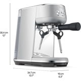 Sage the Bambino Siebträgermaschine SES450BSS4EEU1, Macchina per espresso acciaio inox satinato