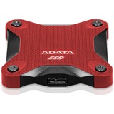 ADATA SD620 512 GB Micro-USB B 3.2 Gen 2 (3.1 Gen 2) Rosso, Disco a stato solido rosso, 512 GB, Micro-USB B, 3.2 Gen 2 (3.1 Gen 2), 520 MB/s, 10 Gbit/s, Rosso