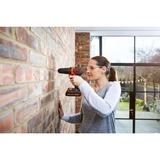 BLACK+DECKER Trapano avvitatore a percussione a batteria BCKSB04, 18 volt, Cordless arancione /Nero
