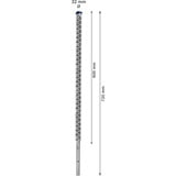 Bosch Expert Punta per martelli SDS Max-8X, Trapano Martello perforatore, Hammer drill bit, 3,2 cm, 720 mm, Cemento, Pietra, 60 cm