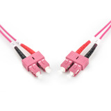 Digitus Cavo patch LWL, duplex, connettore SC > SC, multimodale OM4 viola