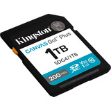 Kingston Canvas Go! Plus 1TB SDXC Canvas Go Plus Gen4 200MB/s C10 UHS-I U3 V30, Scheda di memoria Nero, 1 TB, SDXC, Classe 10, UHS-I, 200 MB/s, 160 MB/s