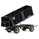 Wiking Rimorchio ribaltabile a tre lati a due assi Kröger HKD 302, Veicolo modello Nero