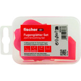fischer Set di lisciatori per fughe, 4 pezzi, Sigillante rosso