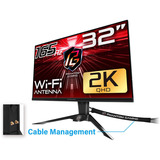 ASRock PG32QF2B, Monitor di gioco Nero