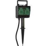 Brennenstuhl 1154430 presa energia Nero, Ciabatta Nero, Nero, IP44, 230 V, 16 A