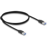 DeLOCK Hub USB esterno 5 Gbps a 4 porte 3 x USB Tipo-A e 1 x USB Tipo-C™ con vite di bloccaggio Nero