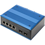 Digitus Gigabit Ethernet PoE industriale 4+2 porte, Interruttore 