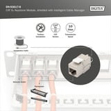 Digitus Modulo Keystone Cat.6a, schermato, Modulo di Keystone argento