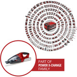 EINHELL TE-VC 18 Li - Solo Nero, Rosso Senza sacchetto, Aspirapolvere portatile Nero/Rosso, Secco, Senza sacchetto, Nero, Rosso, 0,54 L, Plastica, Batteria
