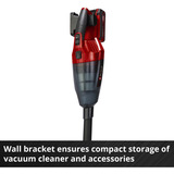 EINHELL TE-VC 18 Li - Solo Nero, Rosso Senza sacchetto, Aspirapolvere portatile Nero/Rosso, Secco, Senza sacchetto, Nero, Rosso, 0,54 L, Plastica, Batteria