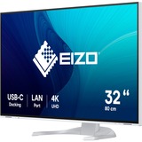 EIZO FlexScan EV3240X-WT Monitor PC 80 cm (31.5") 3840 x 2160 Pixel 4K Ultra HD LCD Bianco, Monitor LED bianco, 80 cm (31.5"), 3840 x 2160 Pixel, 4K Ultra HD, LCD, 5 ms, Bianco