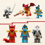 LEGO Ninjago Zilvar sul suo drago bestia Grimtak, Giochi di costruzione 