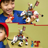 LEGO Ninjago Zilvar sul suo drago bestia Grimtak, Giochi di costruzione 