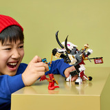 LEGO Ninjago Zilvar sul suo drago bestia Grimtak, Giochi di costruzione 