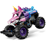 LEGO Technic Monster Jam Sparkle Smash con motore a retrocarica, Giochi di costruzione Camion Giocattolo Pull-Back, Regalo per Bambini e Bambine da 7+, Set da costruzione, 7 anno/i, Plastica, 243 pz, 457 g