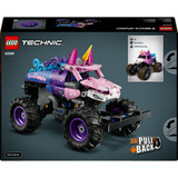 LEGO Technic Monster Jam Sparkle Smash con motore a retrocarica, Giochi di costruzione Camion Giocattolo Pull-Back, Regalo per Bambini e Bambine da 7+, Set da costruzione, 7 anno/i, Plastica, 243 pz, 457 g