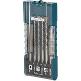 Makita Set di scalpelli e punte per martello SDS-plus, 6 pezzi, Set scalpello & trapano  