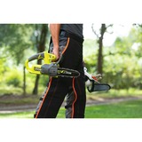 Ryobi ONE+ Motosega a batteria RY18CS20A-0, 18Volt, Sega a catena verde/Nero
