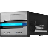 SilverStone Sugo SG12 vane portacomputer Scrivania Nero, Chassis Tower Nero, Scrivania, PC, Alluminio, Acciaio, Micro-ATX, Mini-DTX, Mini-ITX, Nero, 8,2 cm