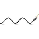goobay Cavo di collegamento audio Plus AUX 3,5mm stereo Nero/Argento