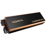 ADATA LEGEND 960 MAX 1 TB M.2 PCI Express 4.0 NVMe 3D NAND, Disco a stato solido grigio scuro/Oro, 1 TB, M.2, 7400 MB/s