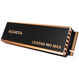 ADATA LEGEND 960 MAX 1 TB M.2 PCI Express 4.0 NVMe 3D NAND, Disco a stato solido grigio scuro/Oro, 1 TB, M.2, 7400 MB/s