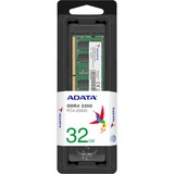 ADATA Premier memoria 32 GB 1 x 32 GB DDR4 260-pin SO-DIMM verde, 32 GB, 1 x 32 GB, DDR4, 3200 MHz, 260-pin SO-DIMM