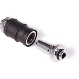 Alphacool ES Schnellverschluss BLH1A PushIn Set AG-AG, Connessione Nero (opaco)/cromo
