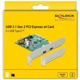 DeLOCK 90397 scheda di interfaccia e adattatore Interno USB 3.2 Gen 1 (3.1 Gen 1), Controller USB PCIe, USB 3.2 Gen 1 (3.1 Gen 1), A basso profilo, PCIe 3.0