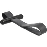 DeLOCK Kabelbinder mit Gummischlaufe schwarz fascetta Gomma Nero, Fascette ferma-cavo Nero, Gomma, Nero