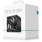 DeepCool FD12 V2 3IN1, Ventola Nero