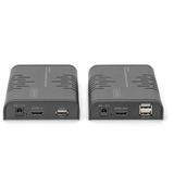 Digitus Set extender KVM IP HDMI Full HD, Switch KVM Nero