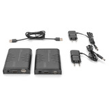 Digitus Set extender KVM IP HDMI Full HD, Switch KVM Nero