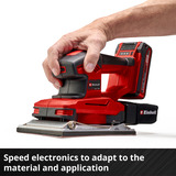 EINHELL Levigatrice orbitale a batteria Power X-Change TE-OS 18/230 Li-Solo, 18Volt rosso/Nero