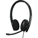 EPOS ADAPT 160T USB II Auricolare Cablato A Padiglione Ufficio USB tipo A Nero, Headset Nero, Cablato, Ufficio, 20 - 20000 Hz, 136 g, Auricolare, Nero