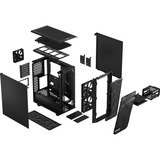 Fractal Design Meshify 2 Compact Tower Nero, Chassis Tower Nero, Tower, PC, Nero, ATX, micro ATX, Mini-ITX, Acciaio, Giocare