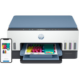 HP Smart Tank 6006 Tutto in Uno, Stampante multifunzione Fotocopiatrice, scanner, Getto termico d'inchiostro, Stampa a colori, 4800 x 1200 DPI, A4, Stampa diretta, Blu, Bianco