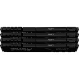 Kingston FURY FURY Beast 128GB 3200MT/s DDR4 CL16 DIMM (Kit da 4) Black, Memoria Nero, 128 GB, 4 x 32 GB, DDR4, 288-pin DIMM