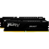 Kingston FURY FURY Beast 64GB 6000MT/s DDR5 CL30 DIMM (Kit of 2) Black EXPO, Memoria Nero, 64 GB, 2 x 32 GB, DDR5, 288-pin DIMM, Nero