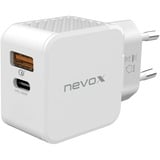 Nevox HC-2009 Bianco Interno, Caricabatterie bianco, Interno, AC, Bianco