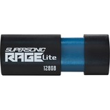 Patriot Supersonic Rage Lite 128 GB, Chiavetta USB Nero/Blu