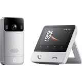 SwitchBot Campanello video con display, Campanello per porte bianco/Argento