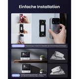 SwitchBot Campanello video con display, Campanello per porte bianco/Argento