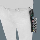 Wera 05003995001 Set di bussole, chiave combinata   Nero, Set di bussole, 1/2", Metrico, 6 testina/e, 10,13,15,16,17,19 mm