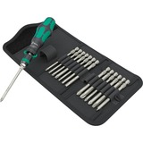 Wera Kraftform Kompakt 838 RA-R M Set 1, con funzione a cricchetto, Set di bit Nero/Verde