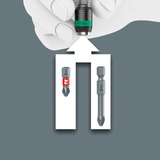 Wera Kraftform Kompakt 838 RA-R M Set 1, con funzione a cricchetto, Set di bit Nero/Verde